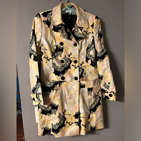 APOSTROPHE stretch womens size 2 original Trench Waterproof Jacket / coat - Picture 12 of 16